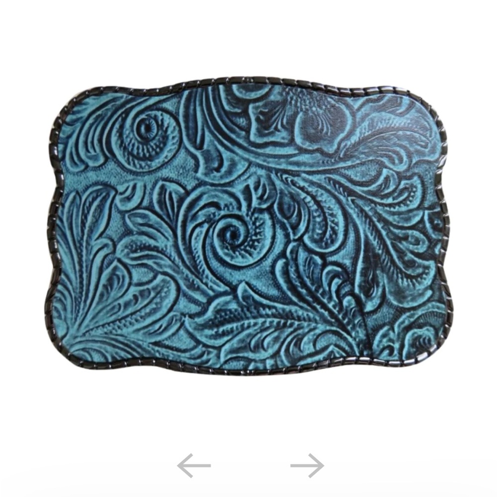 Wallet Buckle Turquoise Design Print